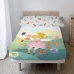 Set di Lenzuola HappyFriday Mr Fox Dreaming Multicolore Singolo 2 Pezzi