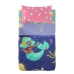 Conjunto de Lençóis HappyFriday Mr Fox Happy Mermaid Multicolor Berço de Bebé 2 Peças