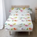Set beddengoed HappyFriday Mr Fox Little Birds Multicolour Bed van 80/90 2 Onderdelen