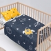 Jeu de draps HappyFriday Mr Fox Starspace Multicouleur Lit de bébé 2 Pièces