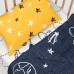 Jeu de draps HappyFriday Mr Fox Starspace Multicouleur Lit de bébé 2 Pièces