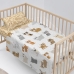 Set beddengoed HappyFriday Mr Fox Cats Multicolour Wieg voor baby's 2 Onderdelen