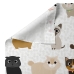 Set beddengoed HappyFriday Mr Fox Cats Multicolour Wieg voor baby's 2 Onderdelen