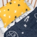 Set beddengoed HappyFriday Mr Fox Starspace Multicolour Wieg voor baby's 2 Onderdelen
