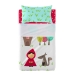 Jeu de draps HappyFriday Mr Fox Grandma Multicouleur Lit de bébé 2 Pièces