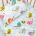 Jeu de draps HappyFriday Mr Fox Little Birds Multicouleur Lit de bébé 2 Pièces