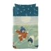 Set beddengoed HappyFriday Mr Fox The Warrior Multicolour Wieg voor baby's 2 Onderdelen