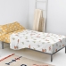 Set beddengoed HappyFriday Mr Fox World Trip Multicolour Bed van 105 2 Onderdelen