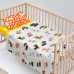 Conjunto de Lençóis HappyFriday Mr Fox Dogs Multicolor Berço de Bebé 2 Peças