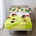 Set di Lenzuola HappyFriday Mr Fox Piggys Multicolore Singolo 2 Pezzi