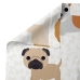 Set beddengoed HappyFriday Mr Fox Dogs Multicolour Bed van 80/90 2 Onderdelen