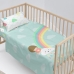 Jeu de draps HappyFriday Happynois Rainbow Multicouleur Lit de bébé 2 Pièces