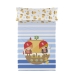 Jeu de draps HappyFriday Happynois Pirate Ship Multicouleur Lit 1 persone 2 Pièces