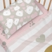 Bedding set HappyFriday Happynois Kitty Multicolour Baby Crib 2 Pieces