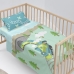 Set beddengoed HappyFriday Happynois Train Multicolour Wieg voor baby's 2 Onderdelen