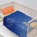 Jeu de draps HappyFriday Le Petit Prince Migration Multicouleur Lit de bébé 2 Pièces