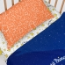 Jeu de draps HappyFriday Le Petit Prince Migration Multicouleur Lit de bébé 2 Pièces