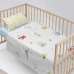 Set posteljine HappyFriday Le Petit Prince Son monde Pisana Dječji krevetić 2 Dijelovi