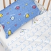 Σετ σεντονια HappyFriday Le Petit Prince Navire  Πολύχρωμο Κούνια Μωρού 2 Τεμάχια
