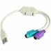 USB Aдаптер 3GO C101 Сив MINI-Din (PS/2)