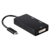 Adaptador USB-C a VGA/HDMI/DVI Aisens A109-0343 Negro 15 cm