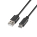 USB A 2.0 till USB-C Kabel Aisens A107-0051 Svart 1 m