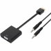 HDMI till SVGA med Audio Adapter Aisens A122-0126 Svart 10 cm