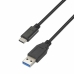 Kabelis USB-C į USB Aisens A107-0060 Juoda 1 m