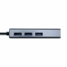 Hub USB Aisens A106-0401 Gri (1 Unități)