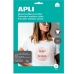 Skriverpapir Apli 4128 10 Ark Hvit A4 Tekstil