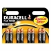 Šarminės baterijos DURACELL LR06 LR6 AA 1.5V (8 pcs)