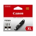 Картридж с Совместимый чернилами Canon CLI-551XL BK Чёрный