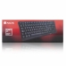 Billentyűzet NGS NGS-KEYBOARD-0344 Fekete Spanyol Qwerty QWERTY