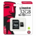 Micro SD geheugenkaart met adapter Kingston SDCS2/128GB Zwart 128 GB