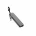 Hub USB LQ48016 Schwarz Grau Schwarz/Grau