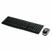 Tastatur med Trådløs Mus Logitech 920-004513 Svart Spansk Qwerty QWERTY