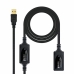 Cabo Alargador USB NANOCABLE 10.01.0212 10 m Preto 10 m