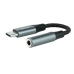 USB-C uz Jack 3.5 mm Adapteris NANOCABLE 10.24.1204 11 cm Pelēks