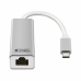 Convertor USB 3.0 pentru Gigabit Ethernet NANOCABLE 10.03.0402 Argintiu