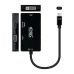 Adaptér USB-C na VGA/HDMI/DVI NANOCABLE 10.16.4301-BK (10 cm) Čierna 10 cm