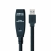 Kabel z rozgałęźnikiem USB NANOCABLE 10.01.0312 Czarny 10 m