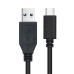 USB A - USB-C Kaabel NANOCABLE 10.01.4002 Must 2 m (1 Ühikut)