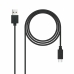 USB A til USB-C Kabel NANOCABLE 10.01.2103 Svart 3 m