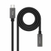 Kabel z rozgałęźnikiem USB-C NANOCABLE 10.01.4401-L150 Czarny 1,5 m (1 Sztuk)