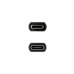 Skarvsladd USB-C NANOCABLE 10.01.4401-L150 Svart 1,5 m (1 antal)