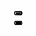 USB-C pagarinājumu Kabelis NANOCABLE 10.01.4401-L150 Melns 1,5 m (1 gb.)