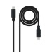 Cable USB-C NANOCABLE USB 2.0, 2m Negro 2 m