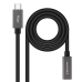 USB-C Podaljševalni Kabel NANOCABLE 10.01.4400 Črna 50 cm (1 kosov)