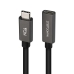 Kabel z rozgałęźnikiem USB-C NANOCABLE 10.01.4400 Czarny 50 cm (1 Sztuk)