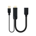 Kabel HDMI til Displayport NANOCABLE 10.16.0205 Svart 20 cm 4K Ultra HD